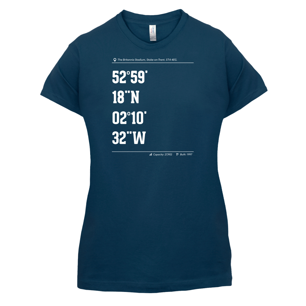 Stadium Coordinates Stoke  T Shirt