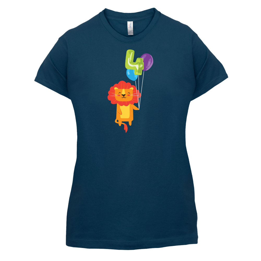 4th Birthday Lion T Shirt