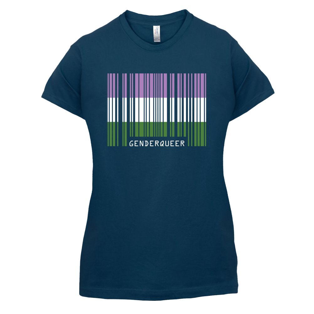LGBT Barcode Flags - Gender Queer T Shirt