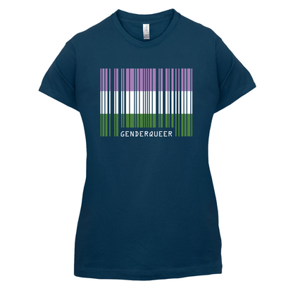 LGBT Barcode Flags - Gender Queer T Shirt