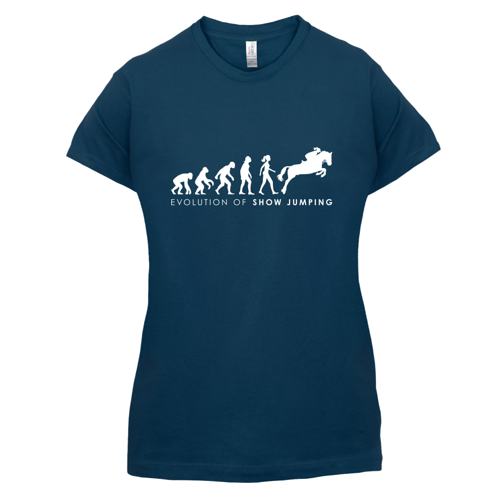 Evolution Of Woman Show Jumping T Shirt