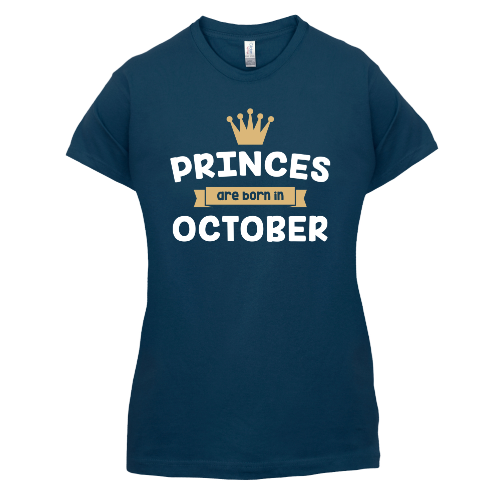 Princes Are Born In October T Shirt
