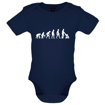 Evolution Of Man Push Chair Baby T Shirt