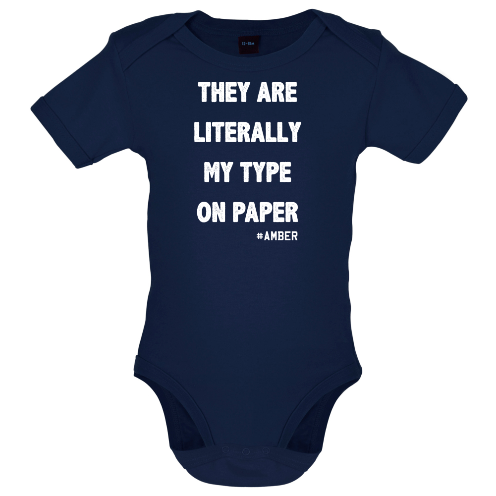 Literally My Type On Paper Baby T Shirt