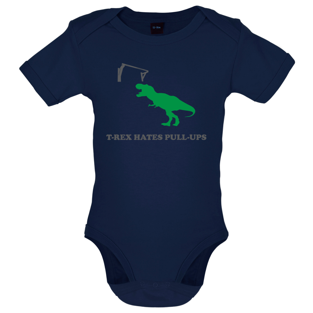 T-Rex Hates Pull-Ups Baby T Shirt