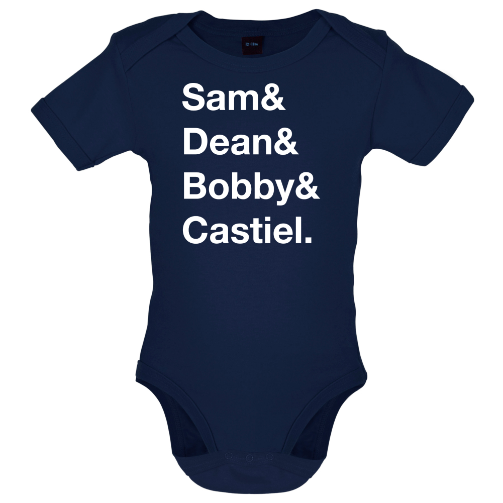 Sam & Dean & Bobby & Castiel Baby T Shirt