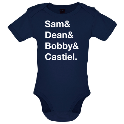Sam & Dean & Bobby & Castiel Baby T Shirt