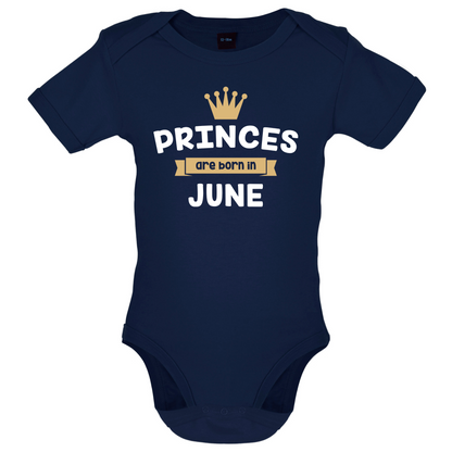 Princes Are Born In June Baby T Shirt