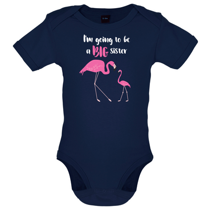 Big Sister Flamingo  Baby T Shirt