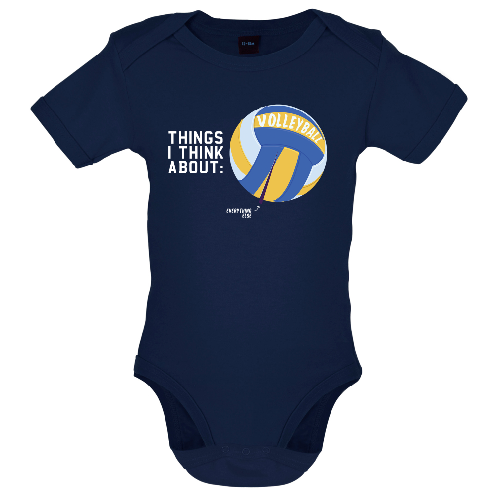 I Thiink About Volleyball Baby T Shirt