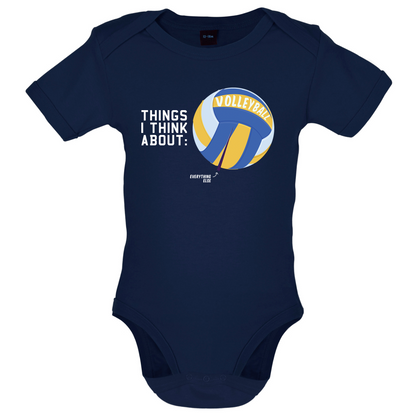 I Thiink About Volleyball Baby T Shirt