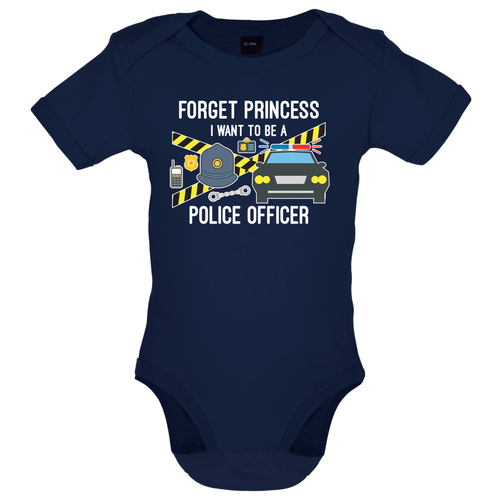 Forget Princess Police Officer Kids T Shirt