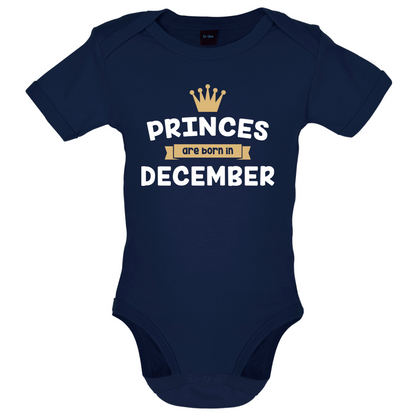 Princes Are Born In December Baby T Shirt