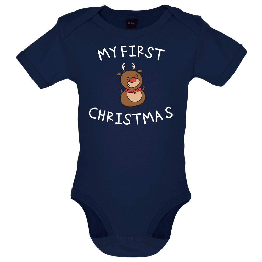 Reindeer First Xmas Baby T Shirt