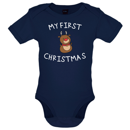 Reindeer First Xmas Baby T Shirt
