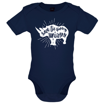 Chubby Unicorns Baby T Shirt