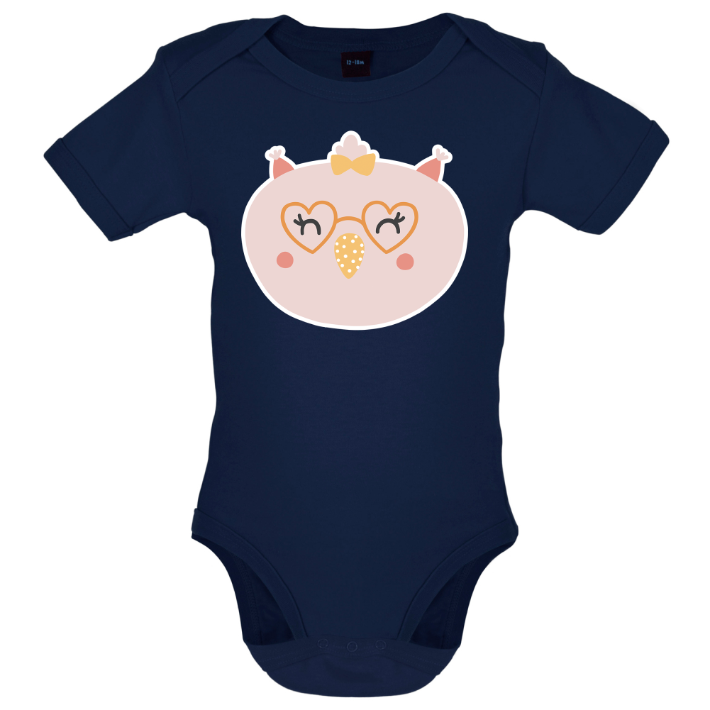 Smiley Face Chick Baby T Shirt