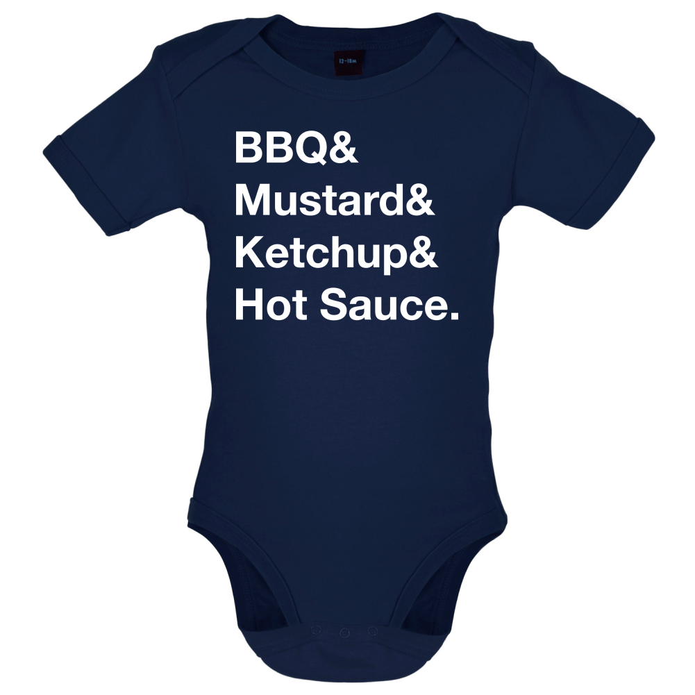 BBQ & Mustart & Ketchup Baby T Shirt