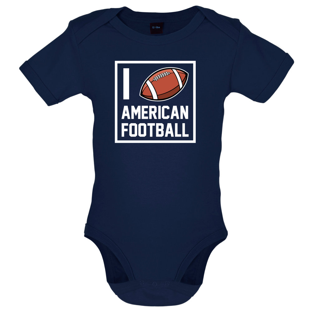 I Heart American Football Baby T Shirt