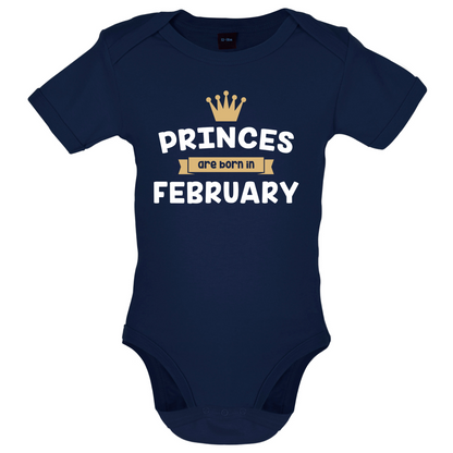 Princes Are Born In February Baby T Shirt