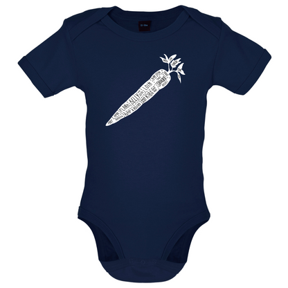 Butcher Carrot Diagram Baby T Shirt