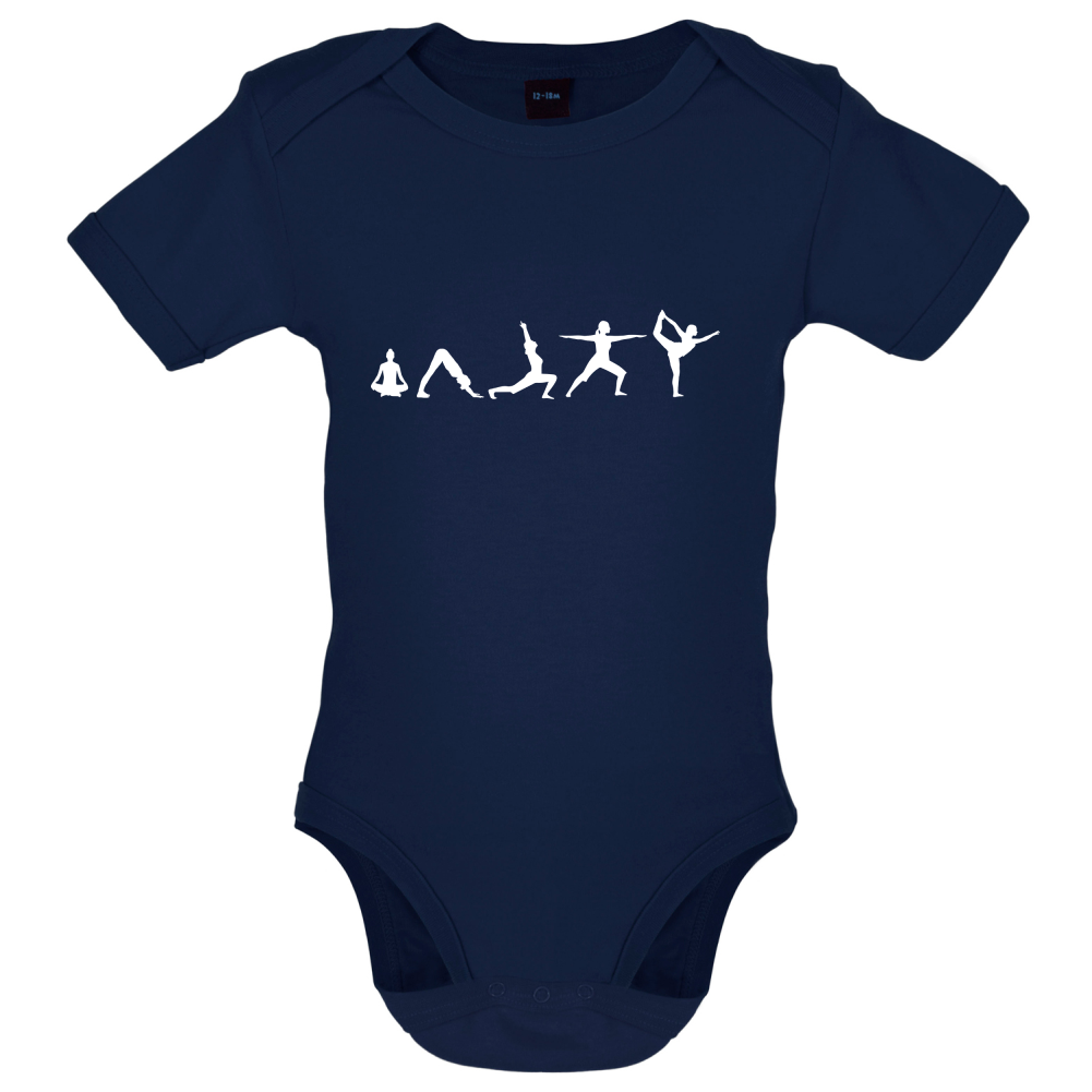 Evolution Of Yoga Baby T Shirt