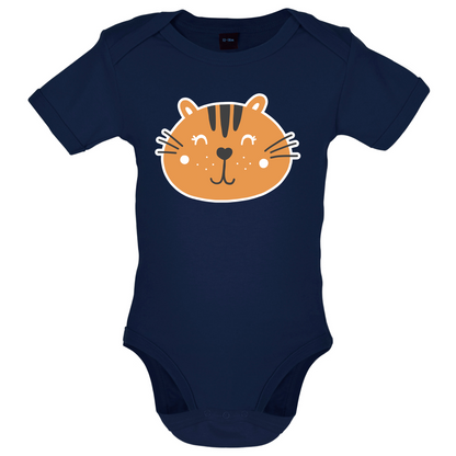 Smiley Face Tiger Baby T Shirt