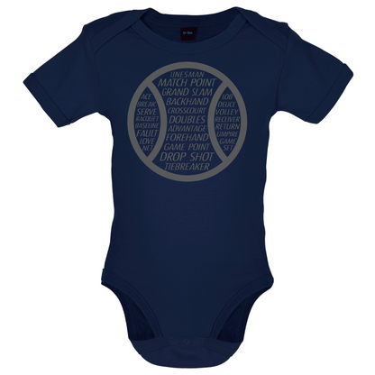 Tennis Word Ball Baby T Shirt