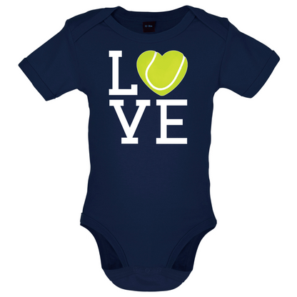 I Love Tennis Baby T Shirt