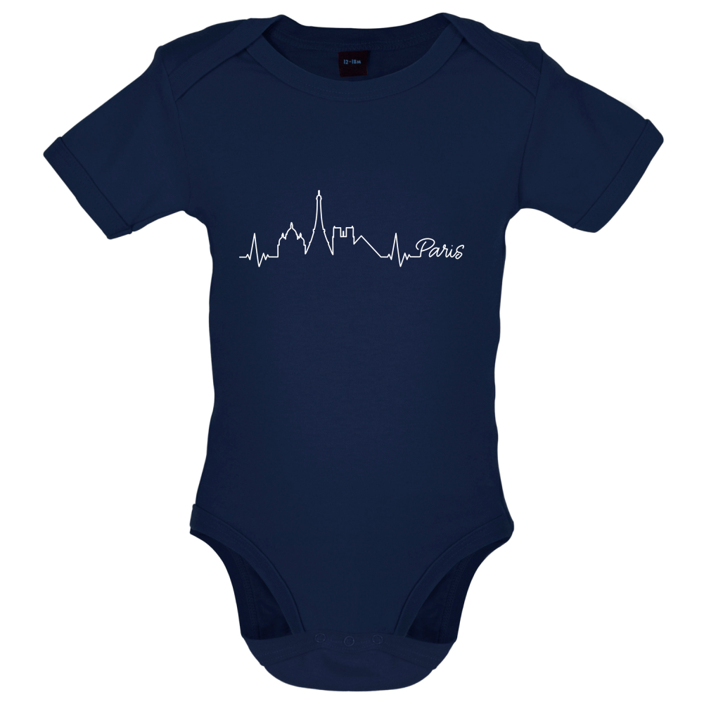 Paris Heartbeat Baby T Shirt