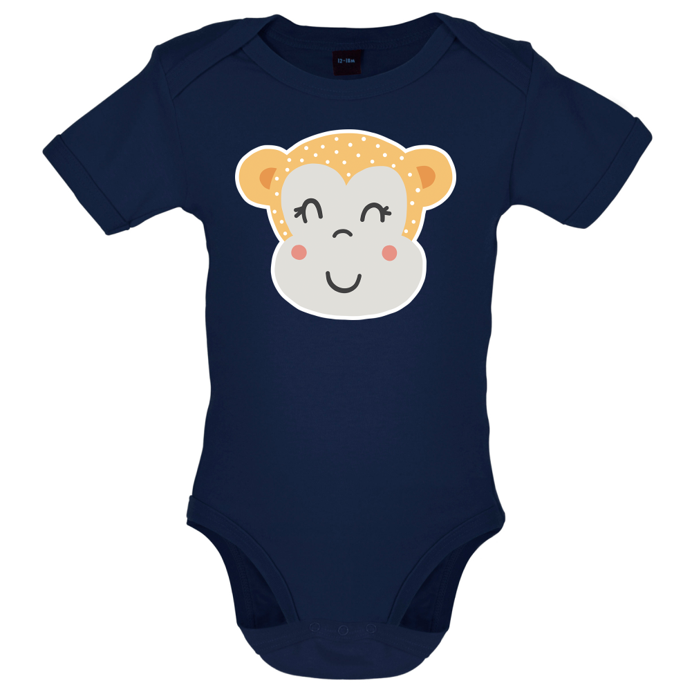 Smiley Face Monkey  Baby T Shirt