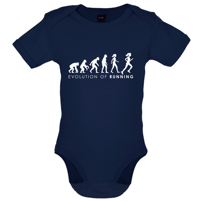 Evolution Of Woman Running Baby T Shirt