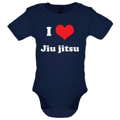I Love Jiu Jitsu Baby T Shirt