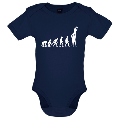 Evolution of Rugby Line Out Baby T Shirt