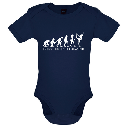 Evolution Of Woman Ice Skating Baby T Shirt