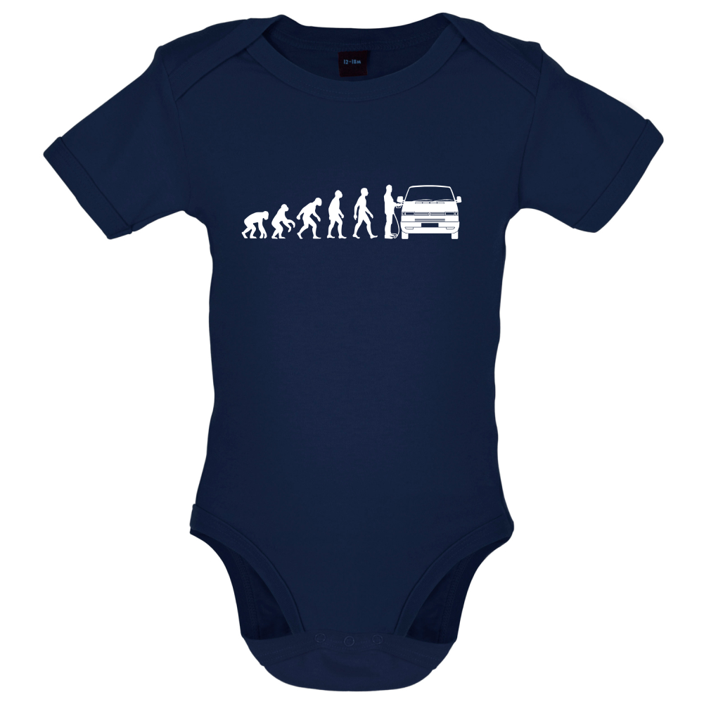 Evolution of Man T4 Campervan Baby T Shirt