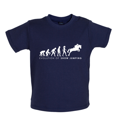 Evolution Of Woman Show Jumping Baby T Shirt