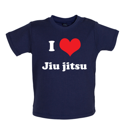I Love Jiu Jitsu Baby T Shirt