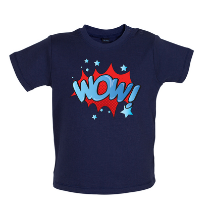 Wow! Word Art Baby T Shirt