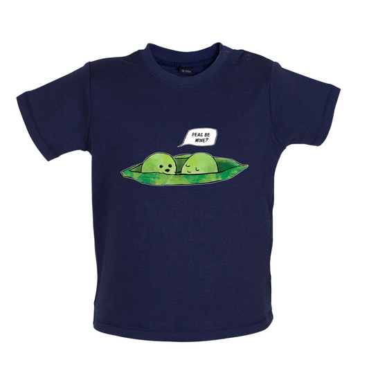 Peas Be Mine Baby T Shirt