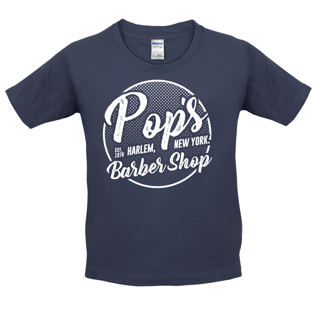 Pop's Barber Shop Kids T Shirt