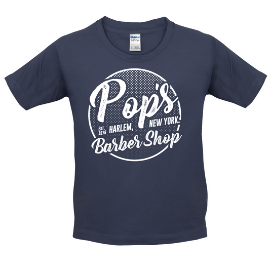 Pop's Barber Shop Kids T Shirt