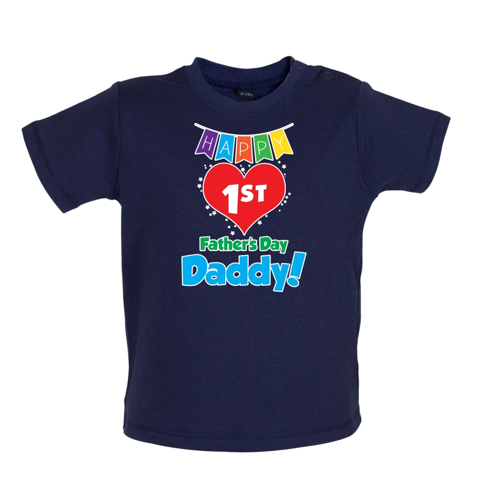 Happy First Fathers Day Baby T Shirt
