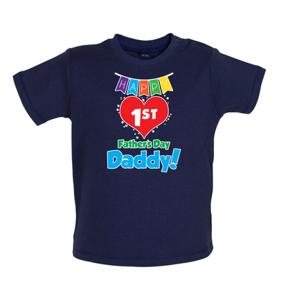 Happy First Fathers Day Baby T Shirt