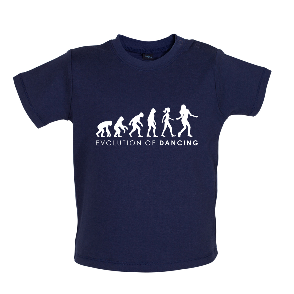 Evolution Of Woman Dancing  Baby T Shirt