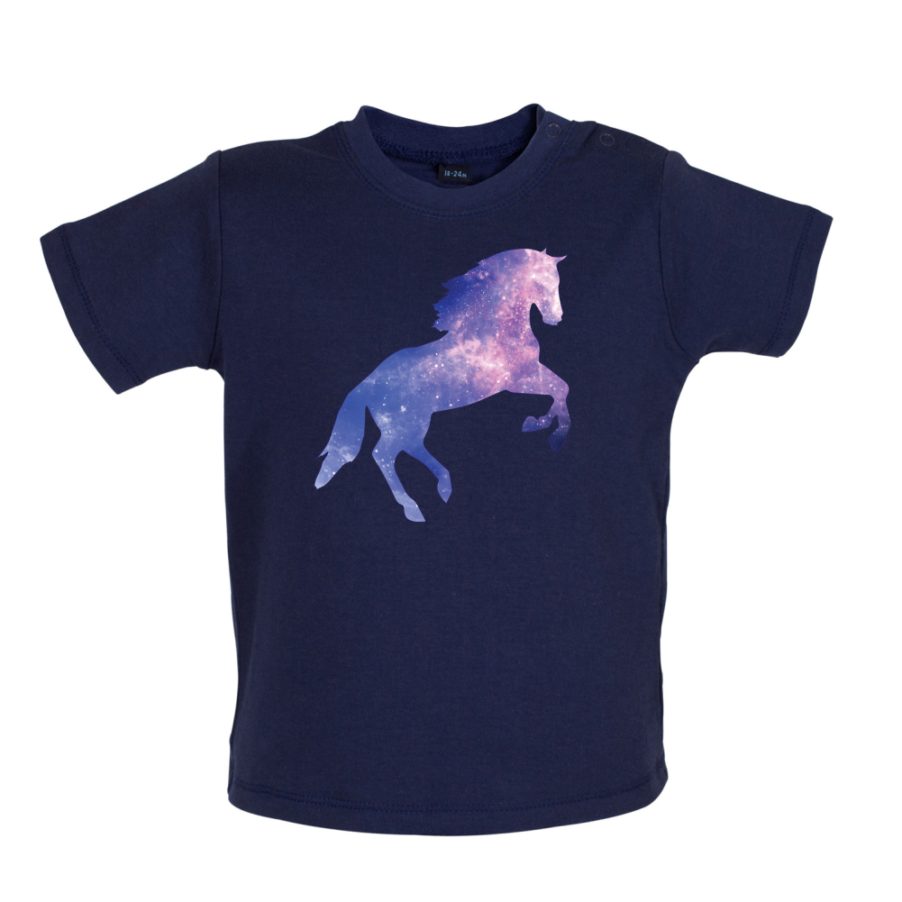 Galaxy Horse Baby T Shirt