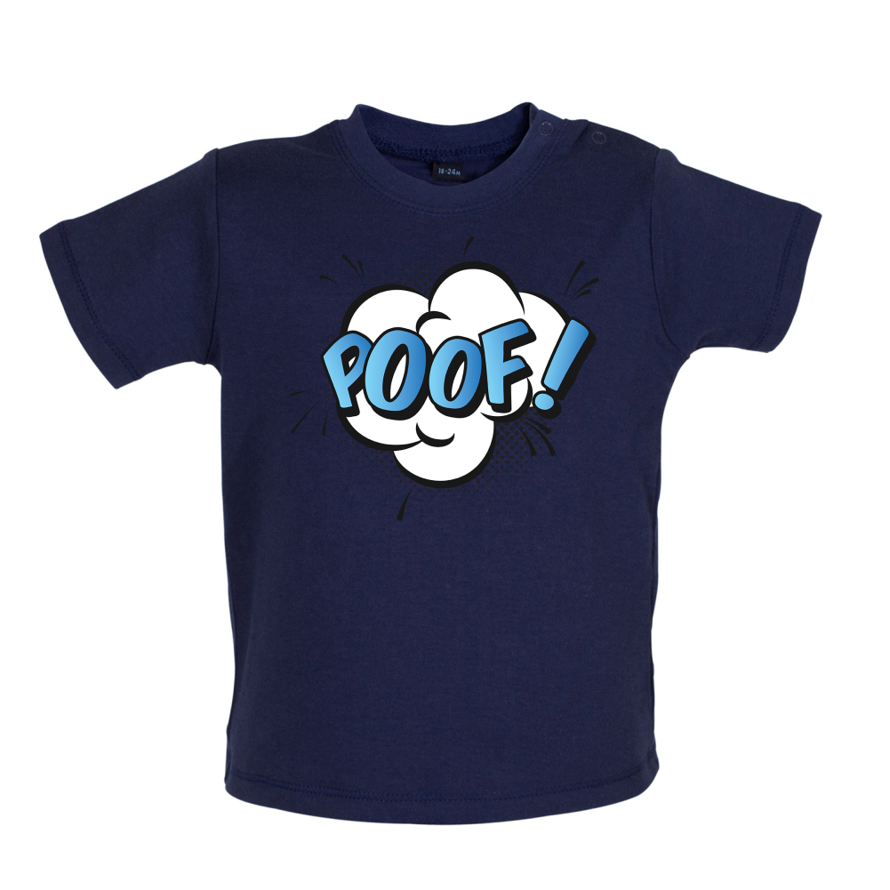 Poof! Word Art Baby T Shirt