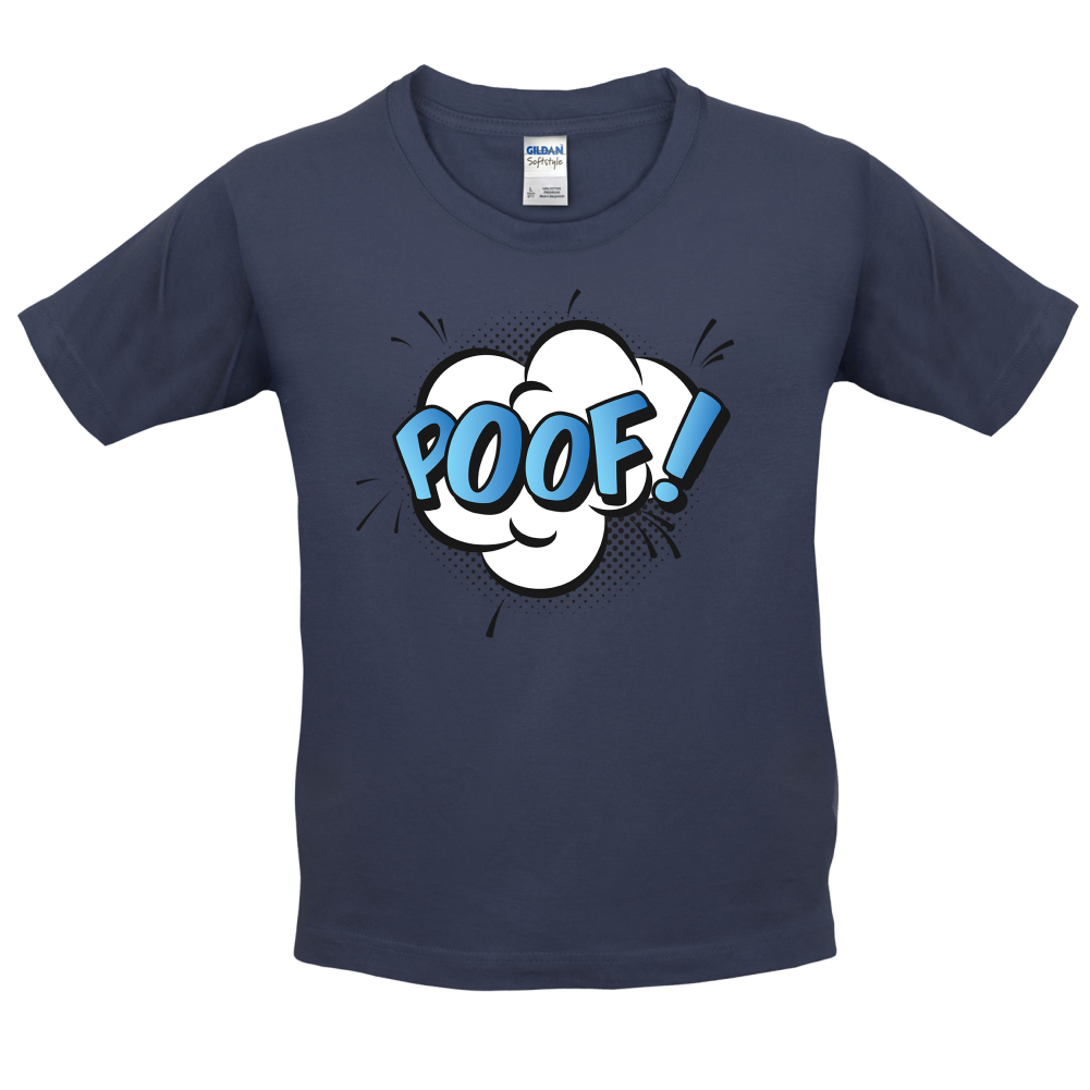 Poof! Word Art Kids T Shirt
