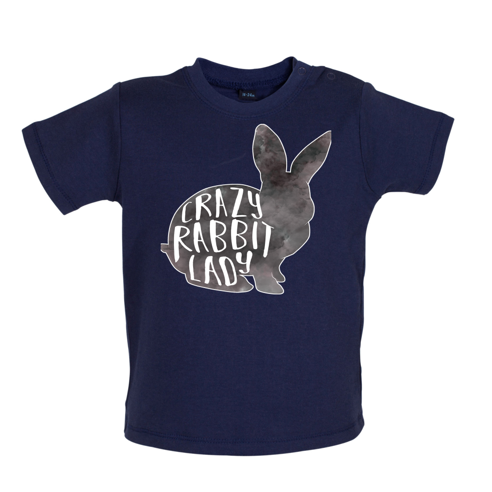 Crazy Rabbit Lady Baby T Shirt