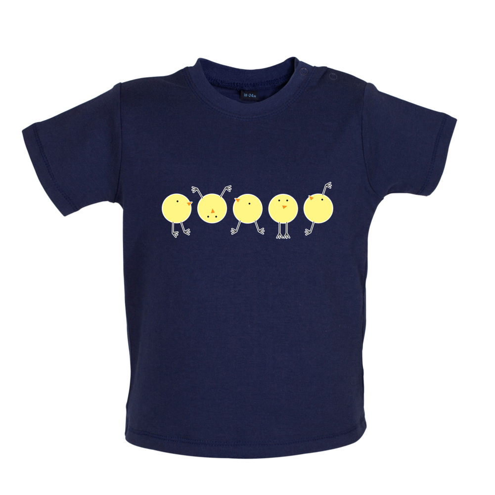 Yellow Chicks Baby T Shirt